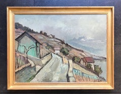 "Le Lavaux in marzo" di Ernest Voegeli - Olio su tela
