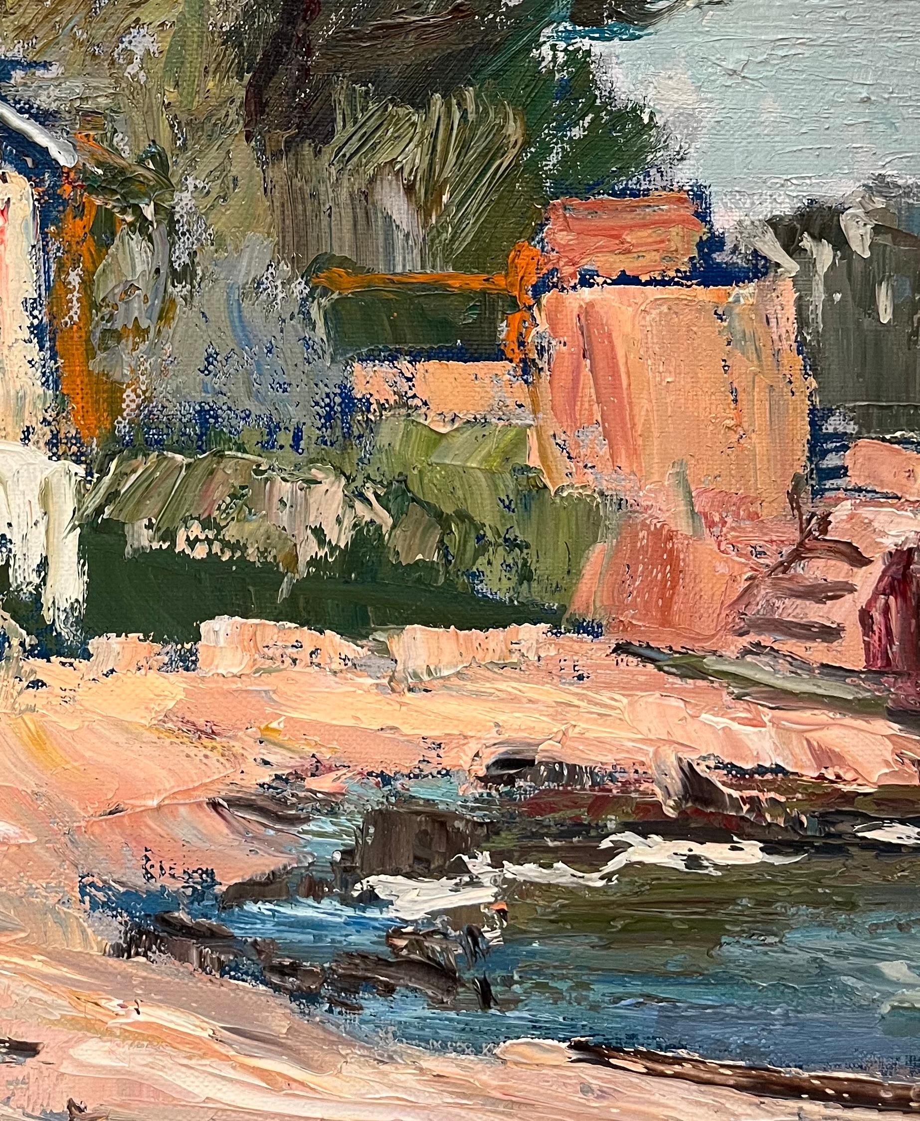 Costa de San Rafael de Ernest Voegeli - Óleo sobre lienzo 46x61 cm en venta 6