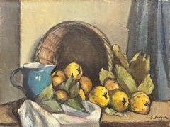 Bodegón con membrillos de Ernest Voegeli - Óleo sobre lienzo 46x61 cm