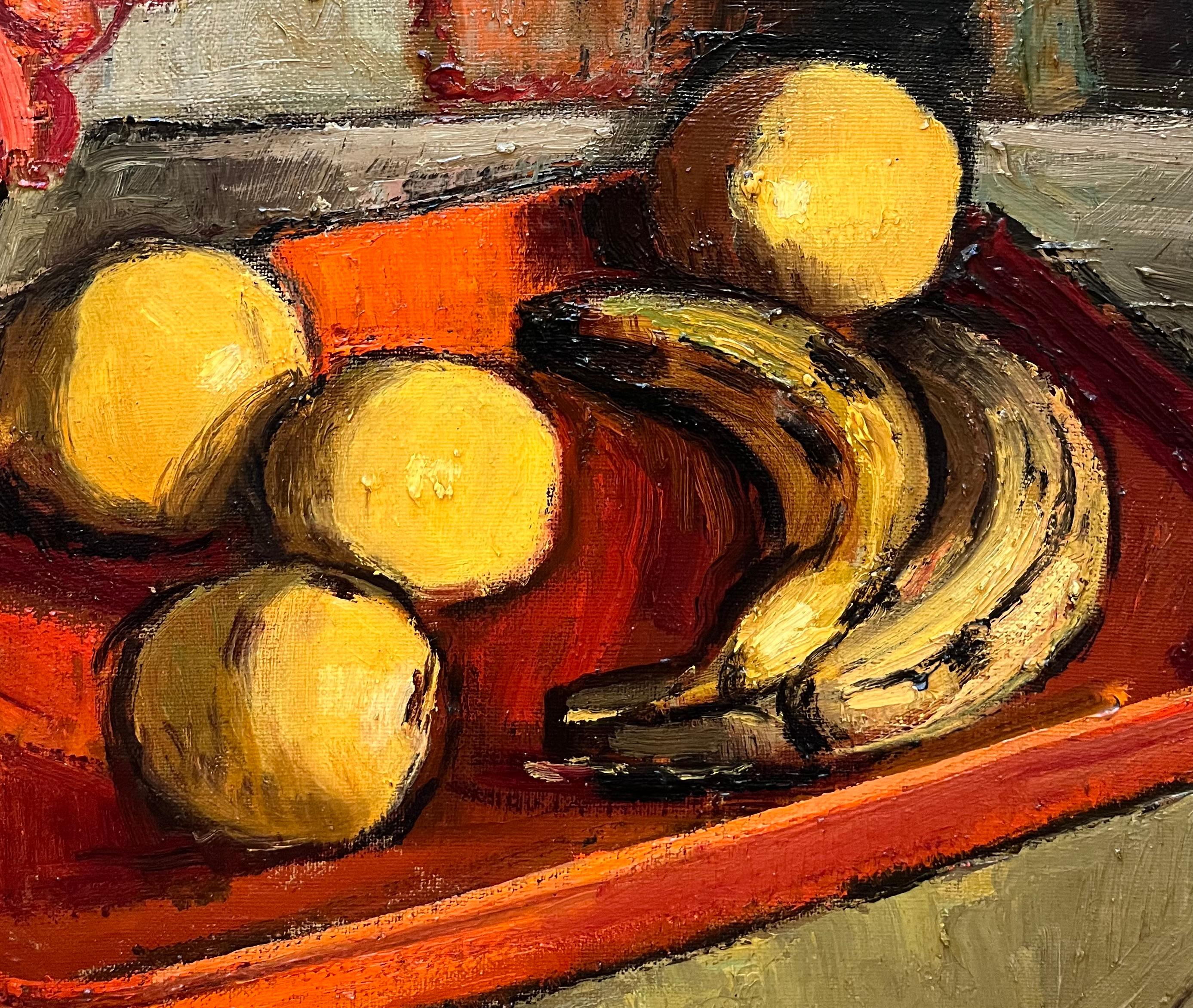 L'altopiano rosso di Ernest Voegeli - Olio su tela 50x61 cm in vendita 7