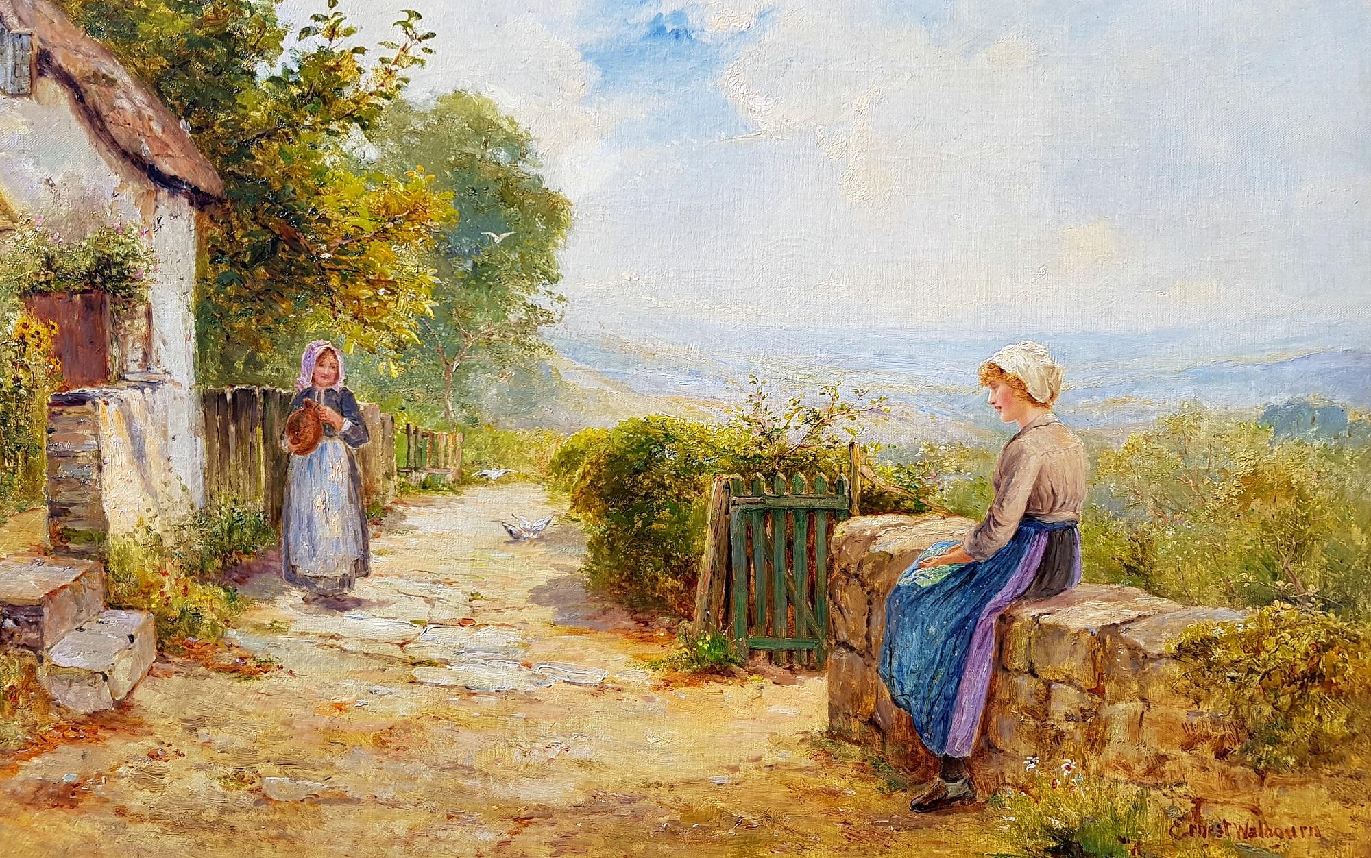 The Green Gate - Painting by Ernest Walbourn