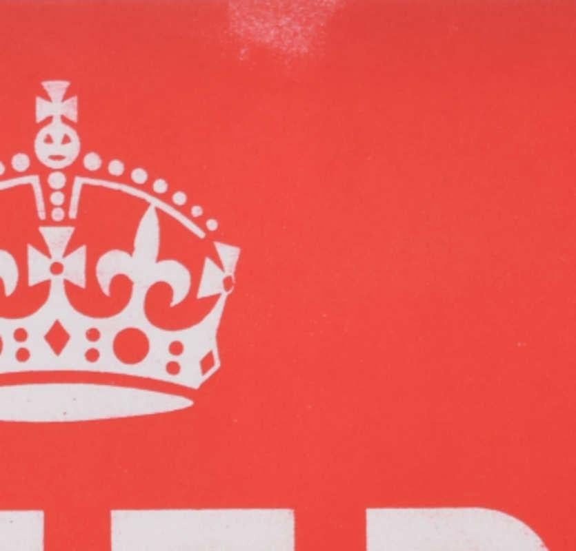 1939 Original Keep Calm and Carry On Poster (medium size) - Red Print by Ernest Wallcousins