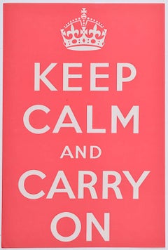 1939 Original Keep Calm and Carry On Poster (kleine Größe) Zweiter Weltkrieg Zweiter Weltkrieg