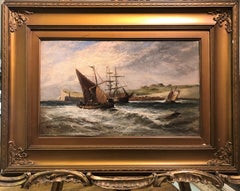 ORIGINAL FINE Antique 19th Century Signed Ernest William Lara Oil Painting GGF