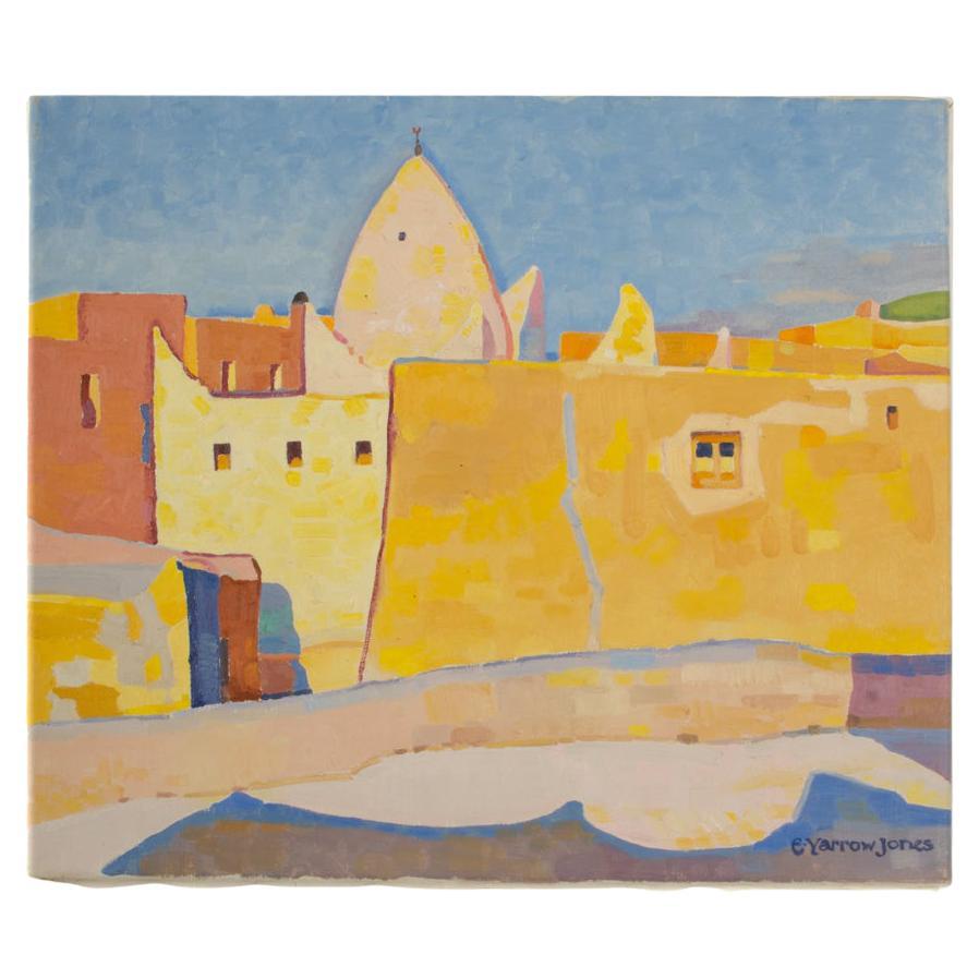 Ernest Yarrow-Jones 'British', "Yellow Town" Painting