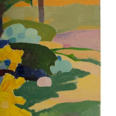 Ernest Yarrow-Jones 'British', "Yellow Bush" Oil Painting