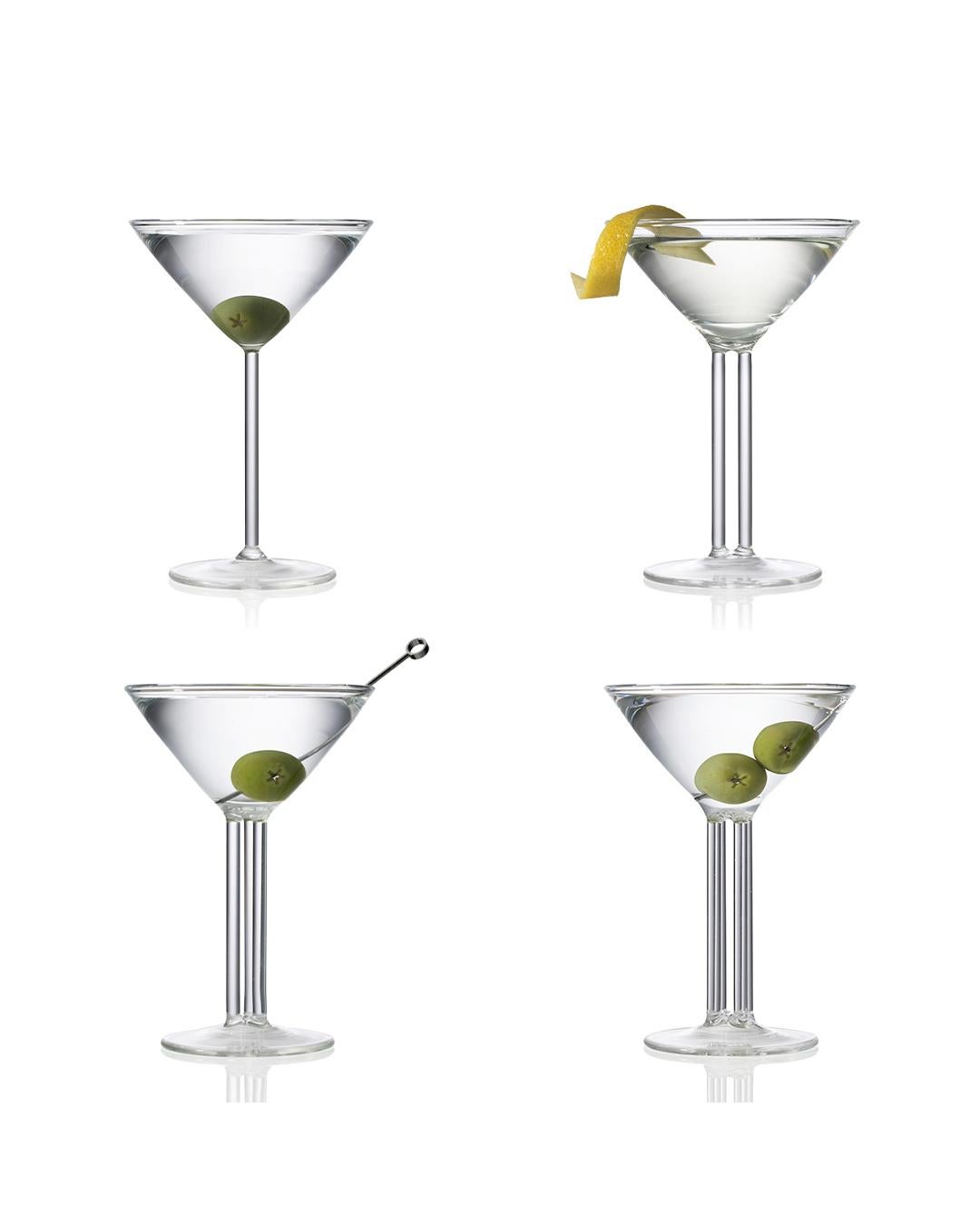Moderno Mini bicchieri da Martini Ernestine - Set di 4 - Vetreria ceca di Fferrone in vendita