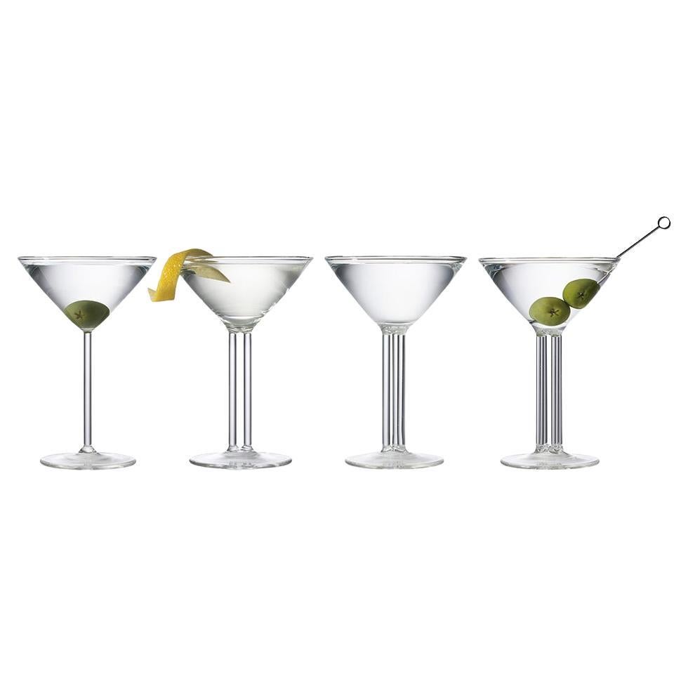 Mini bicchieri da Martini Ernestine - Set di 4 - Vetreria ceca di Fferrone in vendita