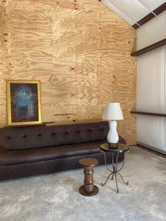 Lampada firmata Ernestine su base di ferro