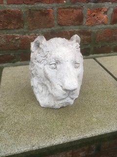 Ernestine Sirine-Real "Lioness's Head", Plaster, circa 1930