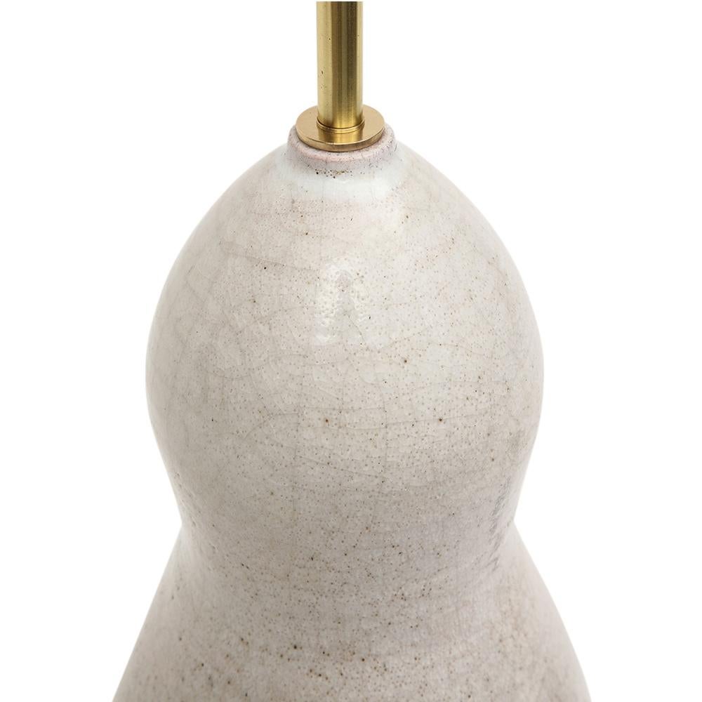 Ernestine Table Lamp, Ceramic, White, Signed 6