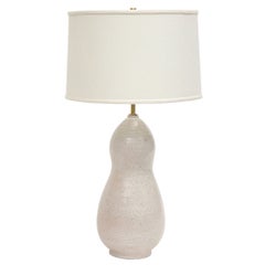 Ernestine Table Lamp, Ceramic, White, Signed
