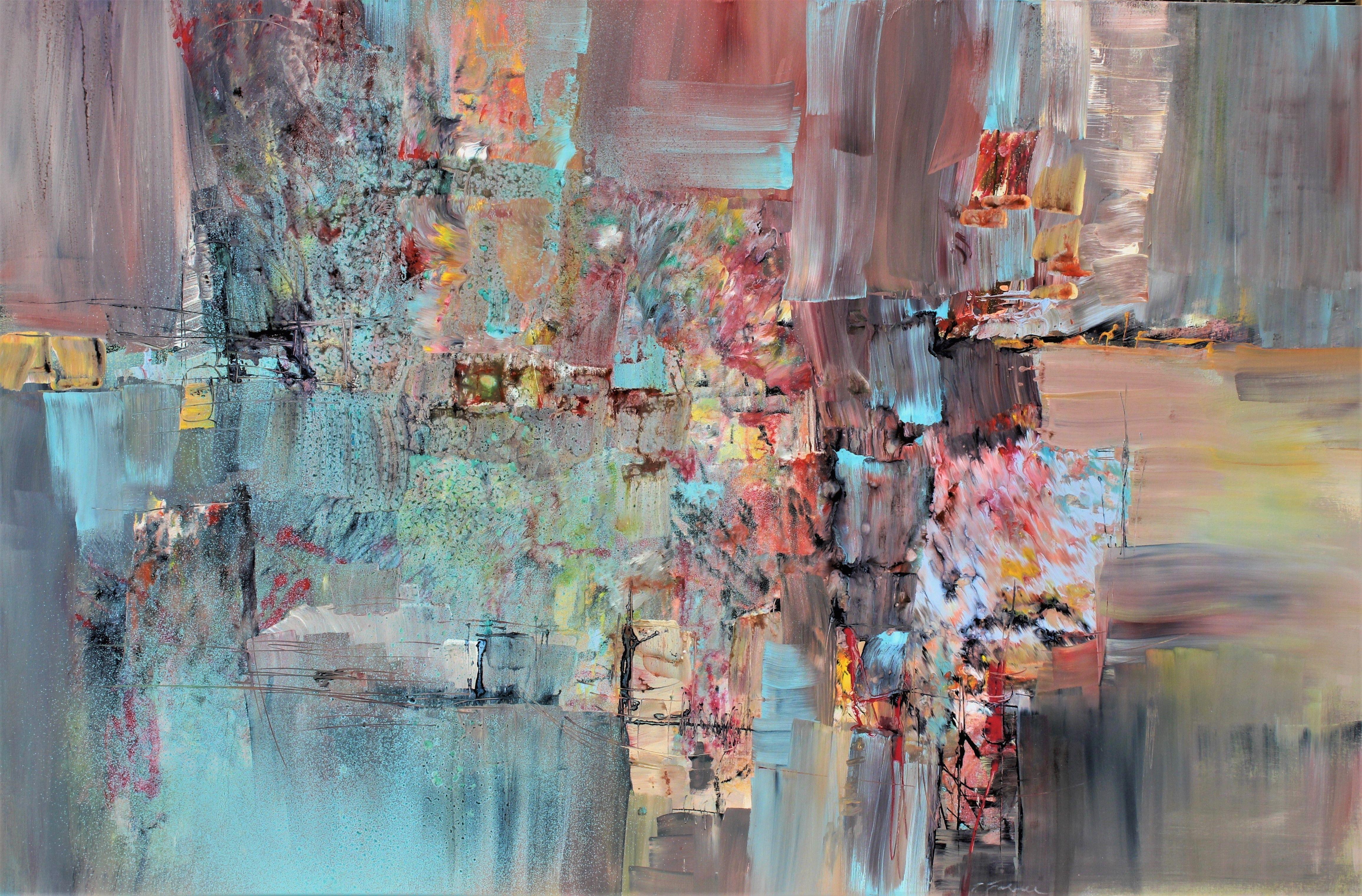J. Brahms, Symphony No.4 in E minor, Gemälde, Acryl auf Leinwand – Painting von Ernestine Tahedl
