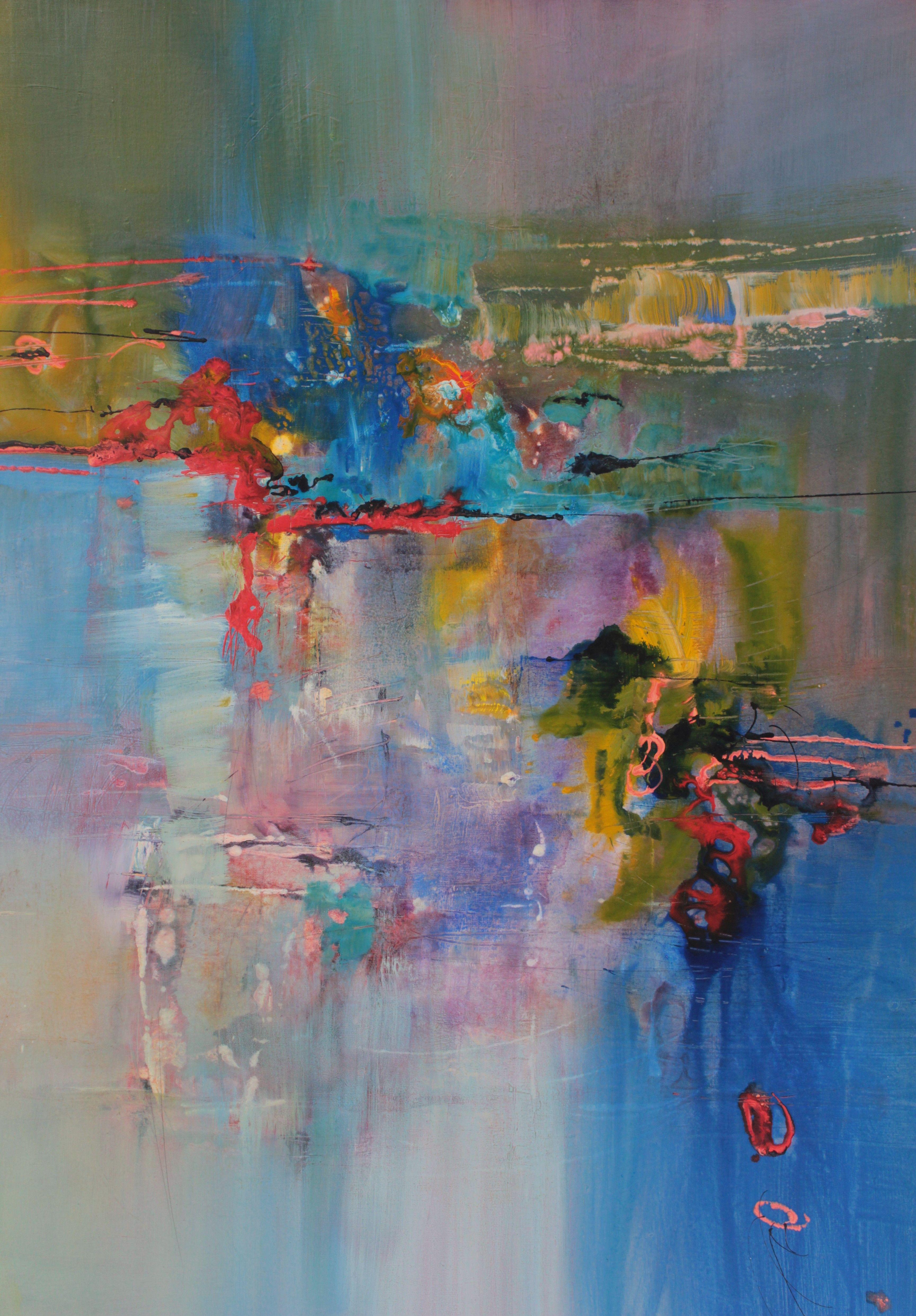 Richard Strauss, Metamorfosis, III, Pintura, Acrílico sobre lienzo - Painting de Ernestine Tahedl