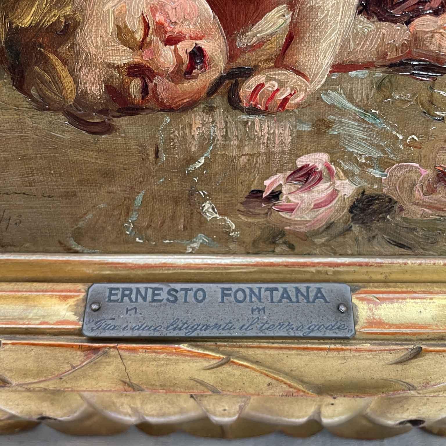 Children Playing Ernesto Fontana 1893 Between the Two Litigants The Third enjoys For Sale 10