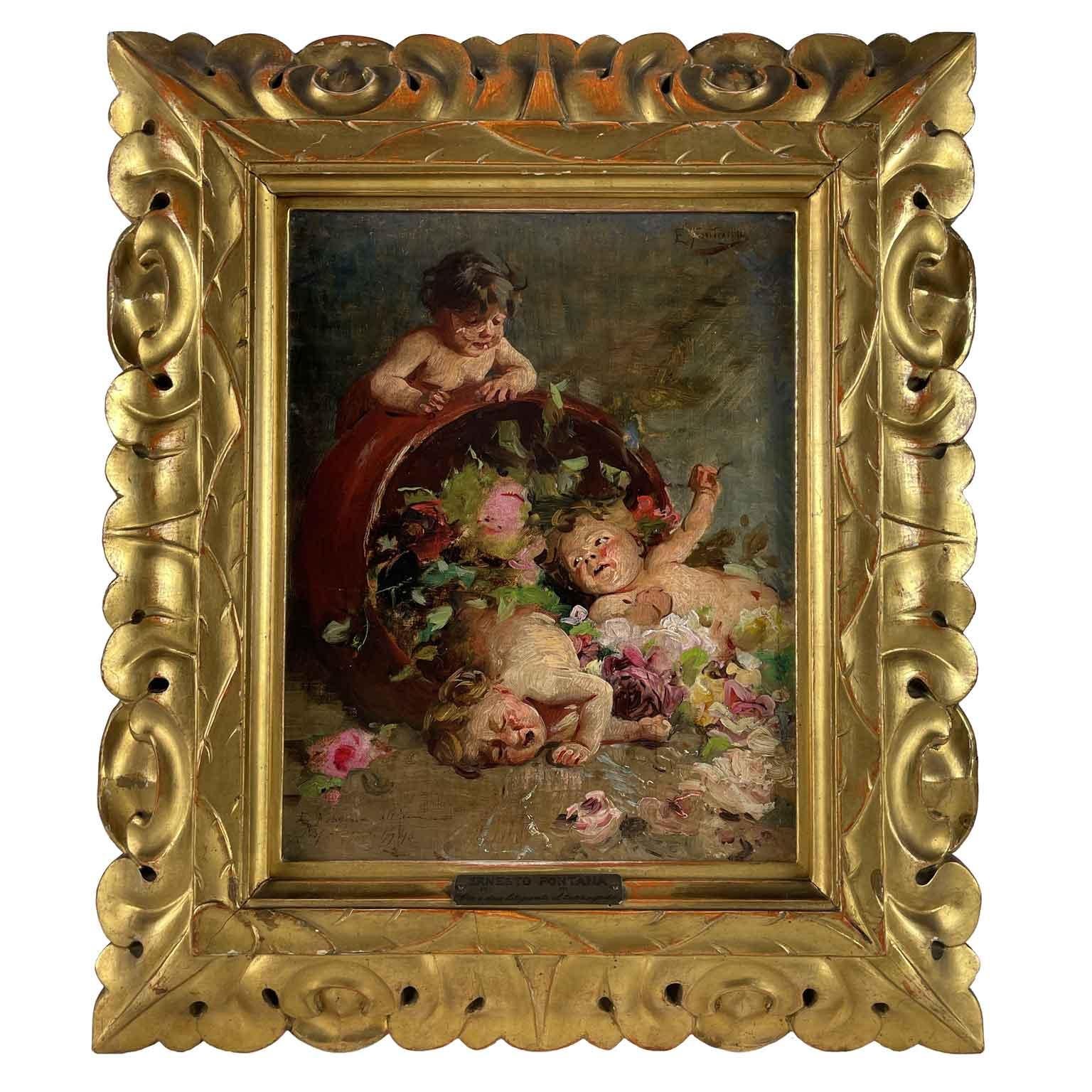 Niños jugando Ernesto Fontana 1893 Entre dos litigantes El tercero disfruta