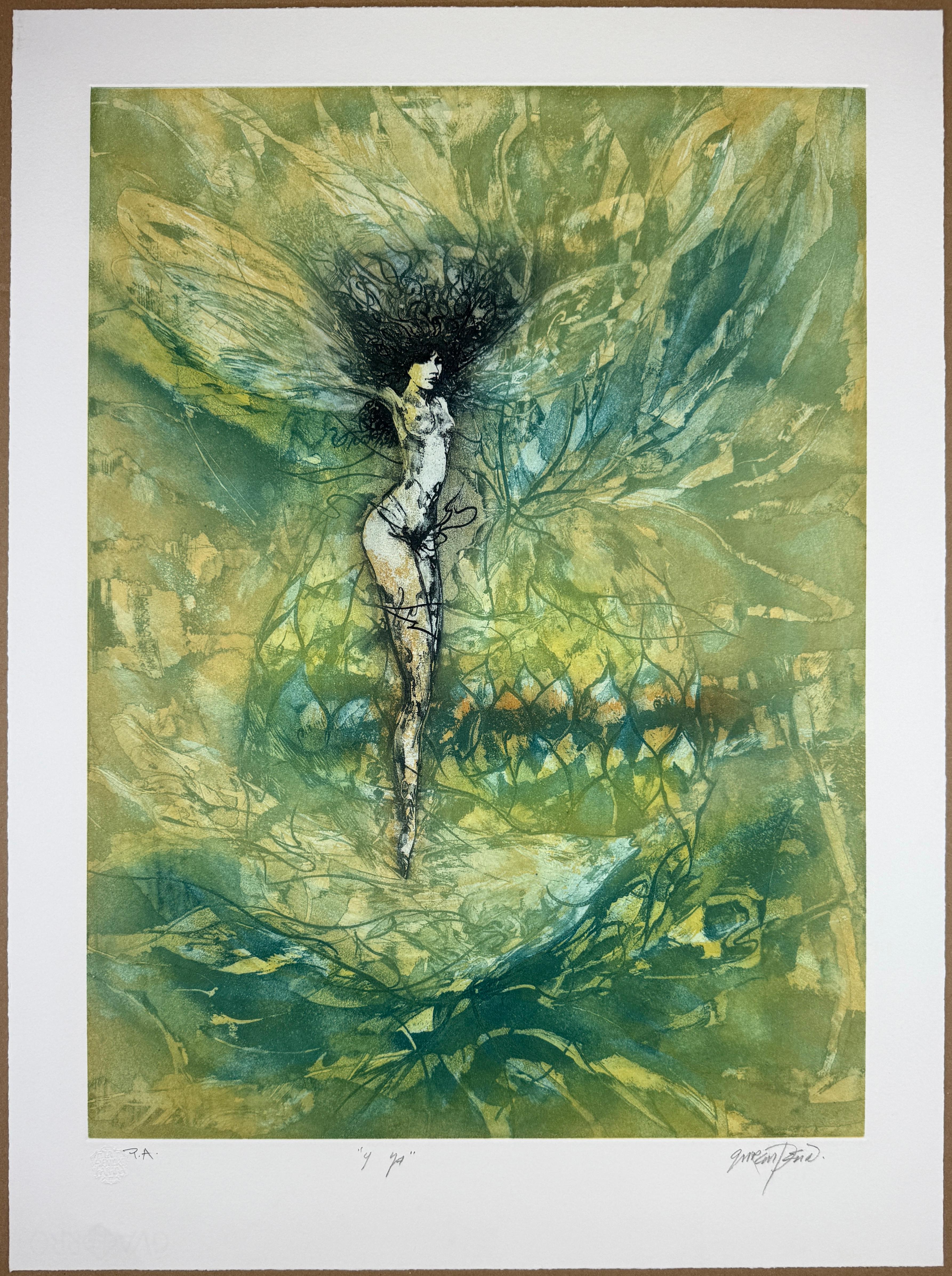"¡Ya!" (¡Y ya está!), 2007 grabado original firmado a mano 24x18in arte cubano