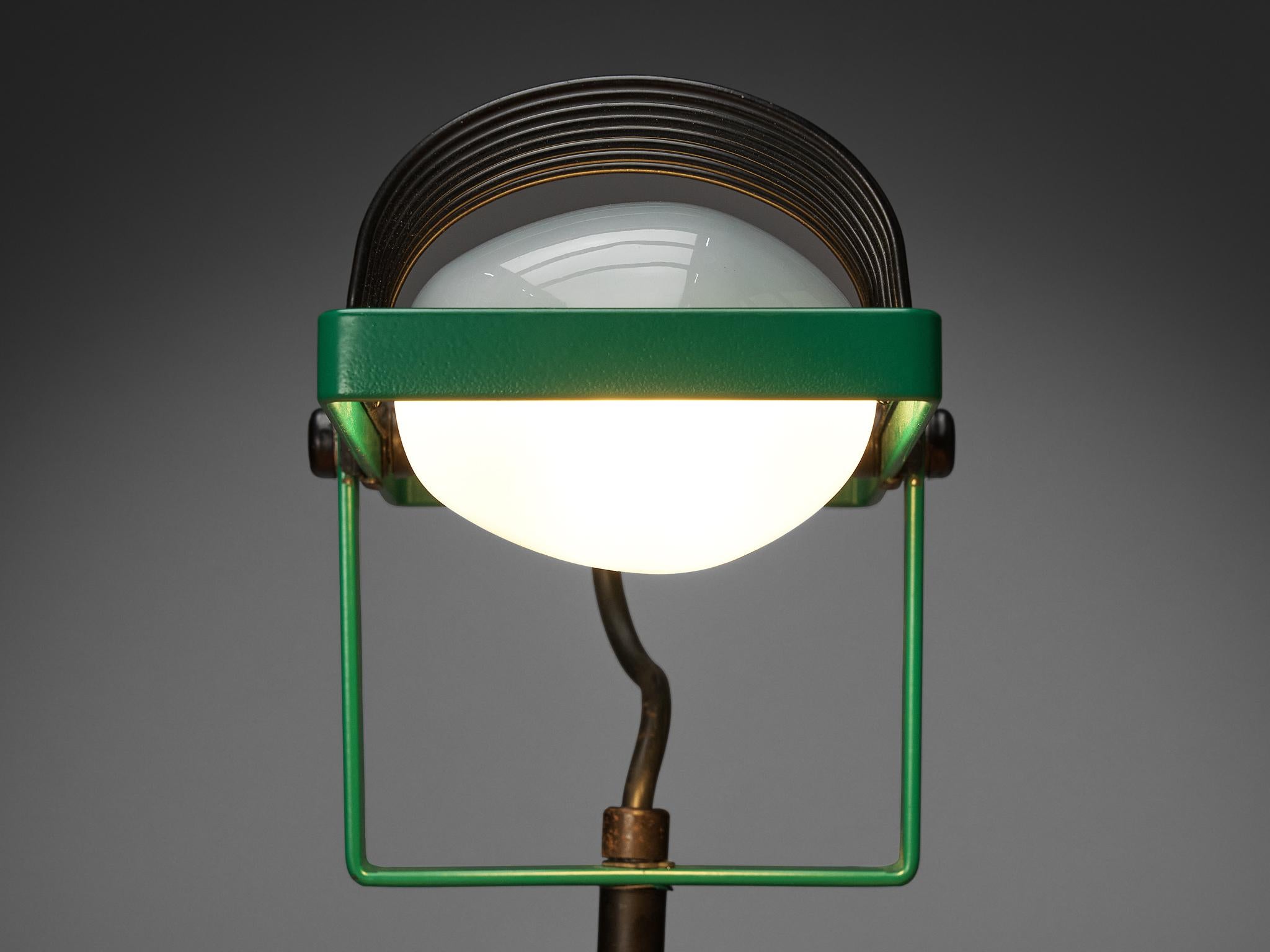 Ernesto Gismondi for Artemide First Edition 'Sintesi' Green Clamp Light  For Sale 3