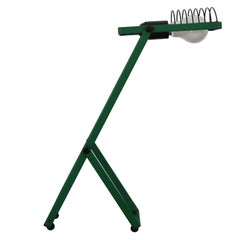 Ernesto Gismondi for Artemide Italian Green "Sintesi" Model Table Lamp 1970s