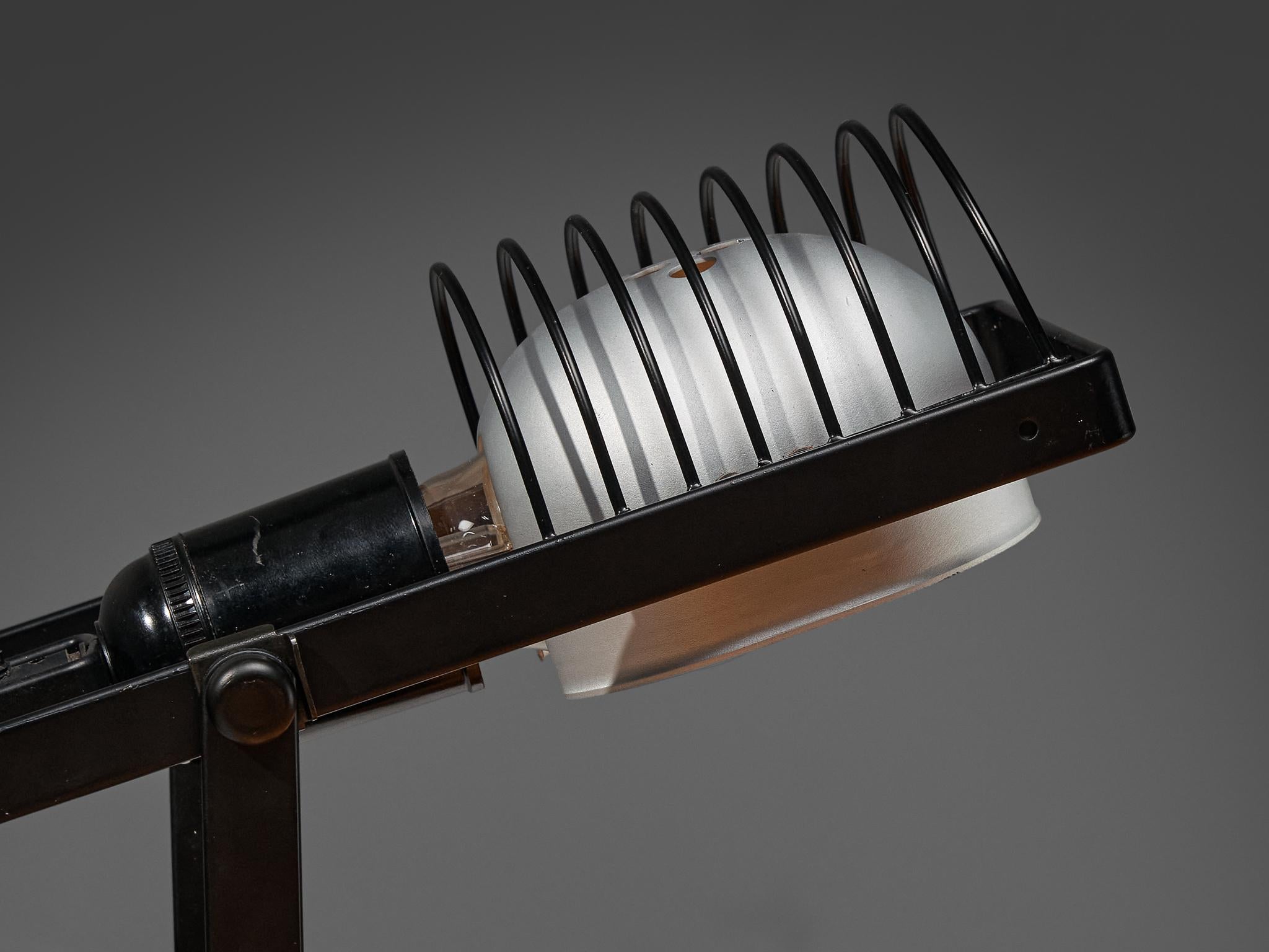Ernesto Gismondi per Artemide 'Sintesi Faretto Morsetto' Lampada a morsetto nera In condizioni buone in vendita a Waalwijk, NL