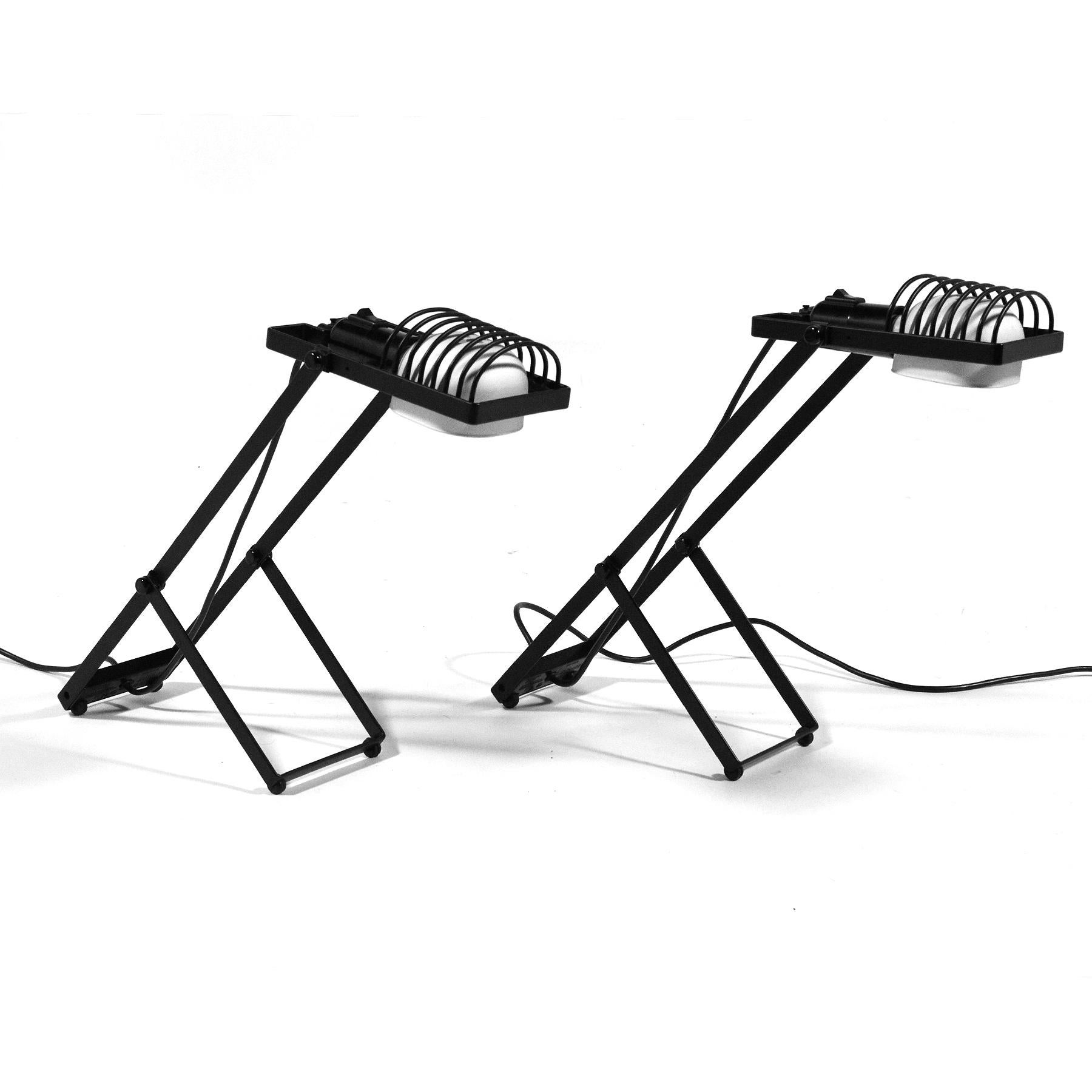 Ernesto Gismondi Pair of Sintesi Table Lamps by Artemide 1