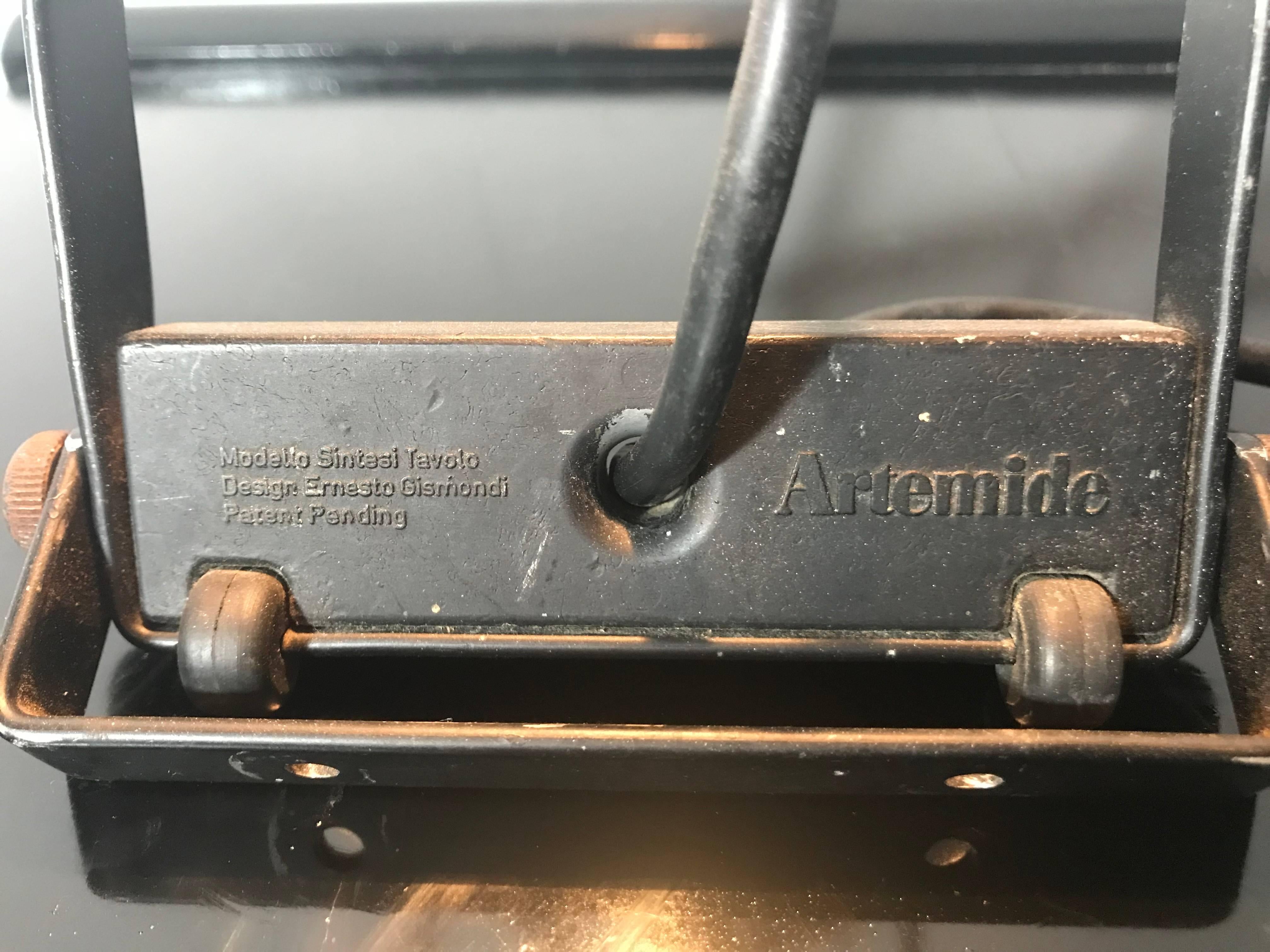 Late 20th Century Ernesto Gismondi Sintesi Table or Desk Lamp, Artemide