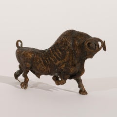 Ernesto Gonzales "El Toro", patinated bronze sculpture