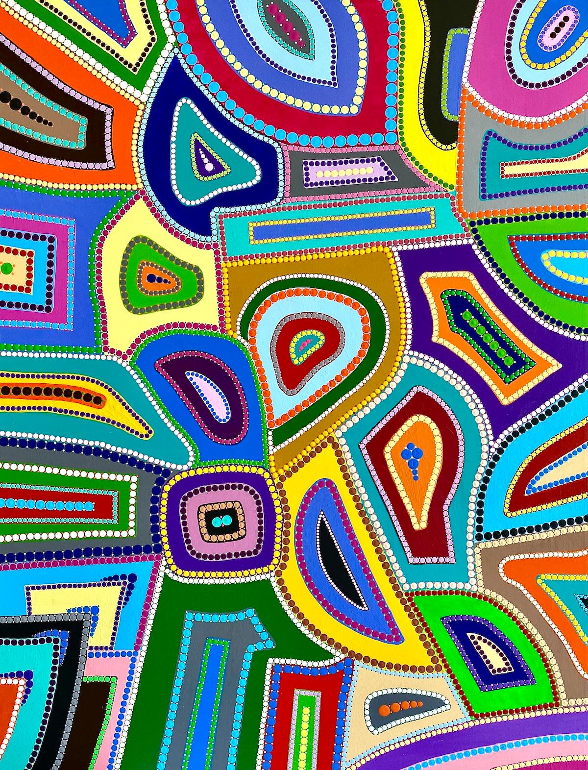 Ernesto Guevara Abstract Painting - Magic Fields