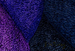 Contemporary figurative textured oil painting women street colorful signed