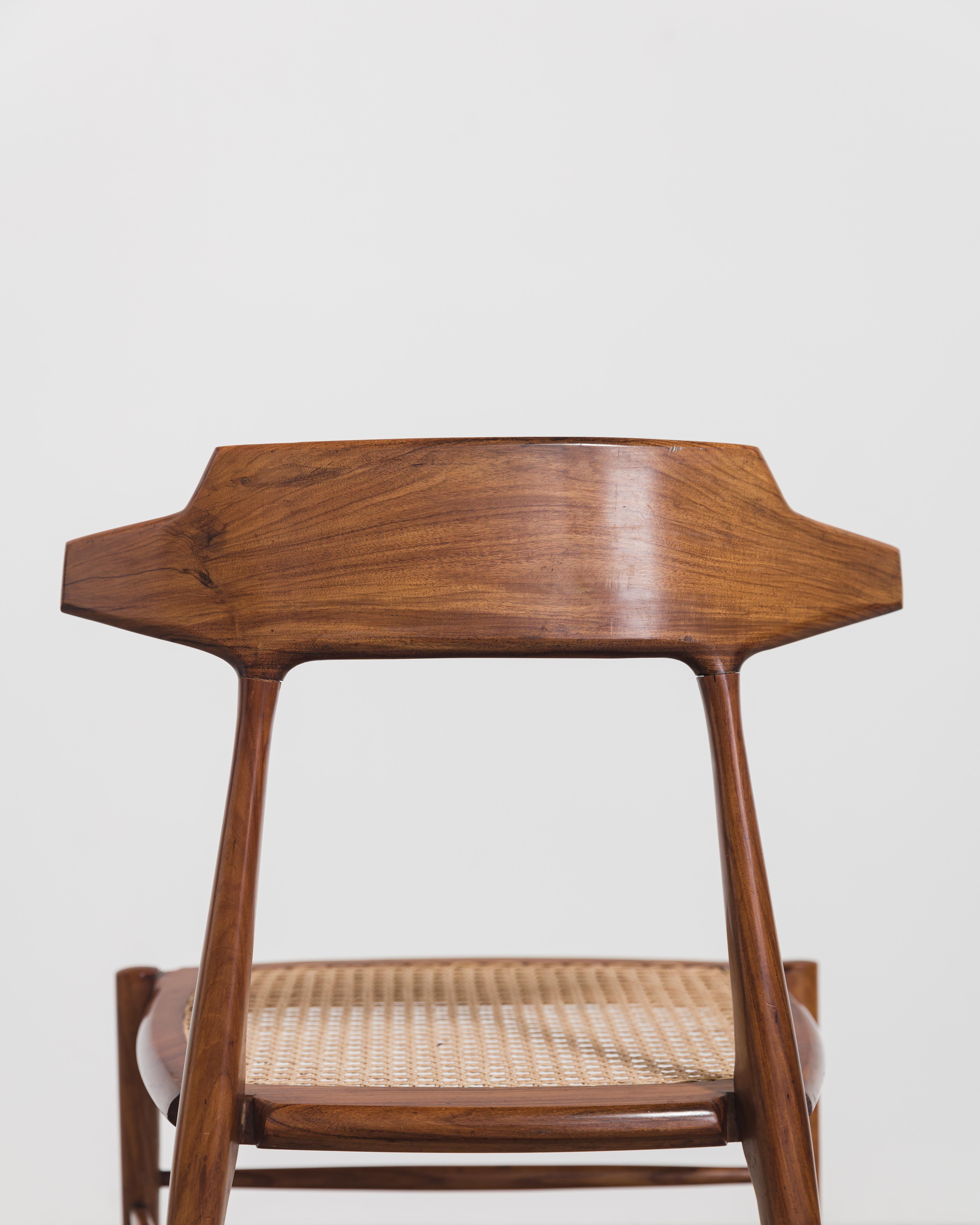 Ernesto Hauner Caviuna Chair, Brazilian Midcentury Design, 1950 In Excellent Condition For Sale In New York, NY