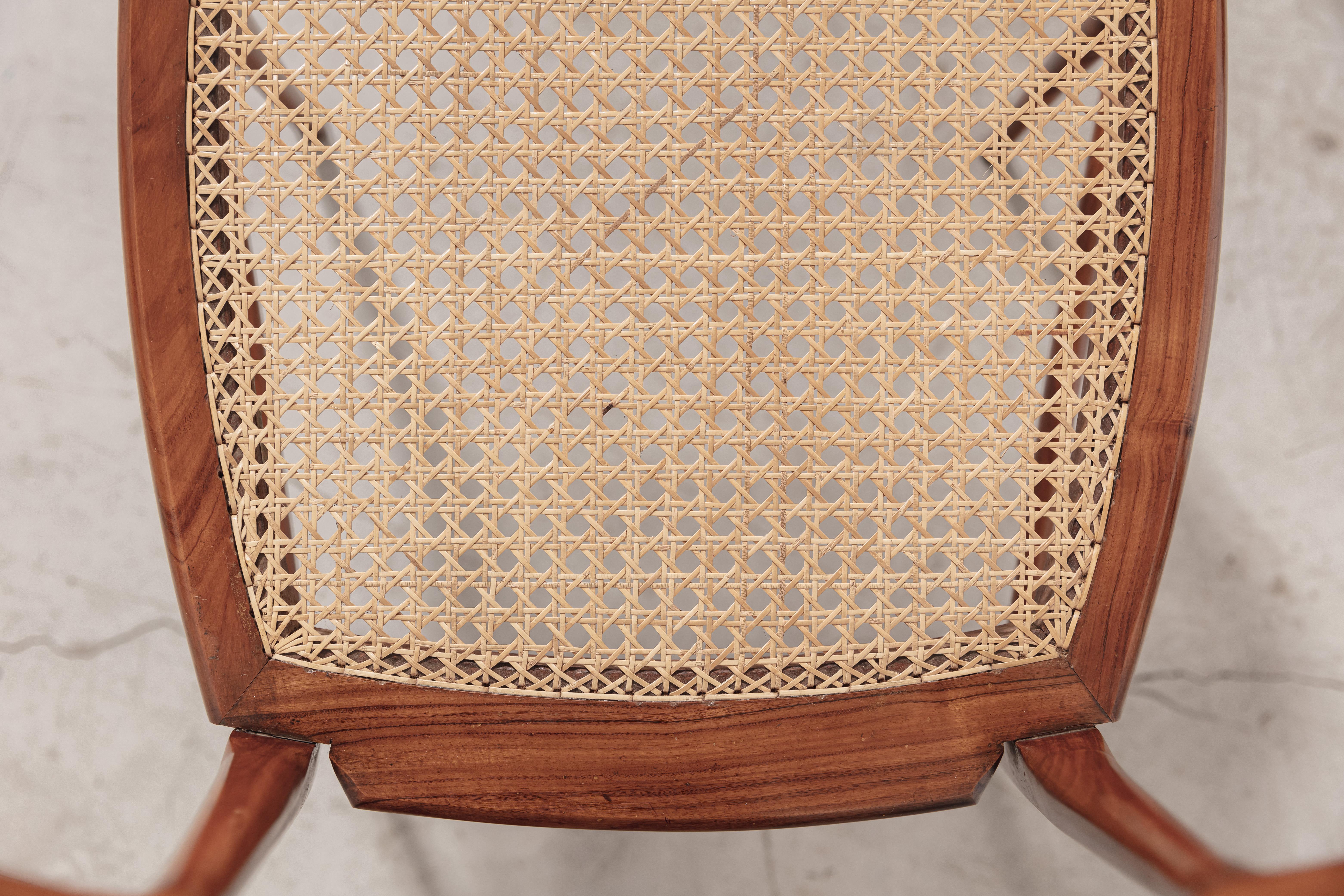 Cane Ernesto Hauner Caviuna Chair, Brazilian Midcentury Design, 1950 For Sale