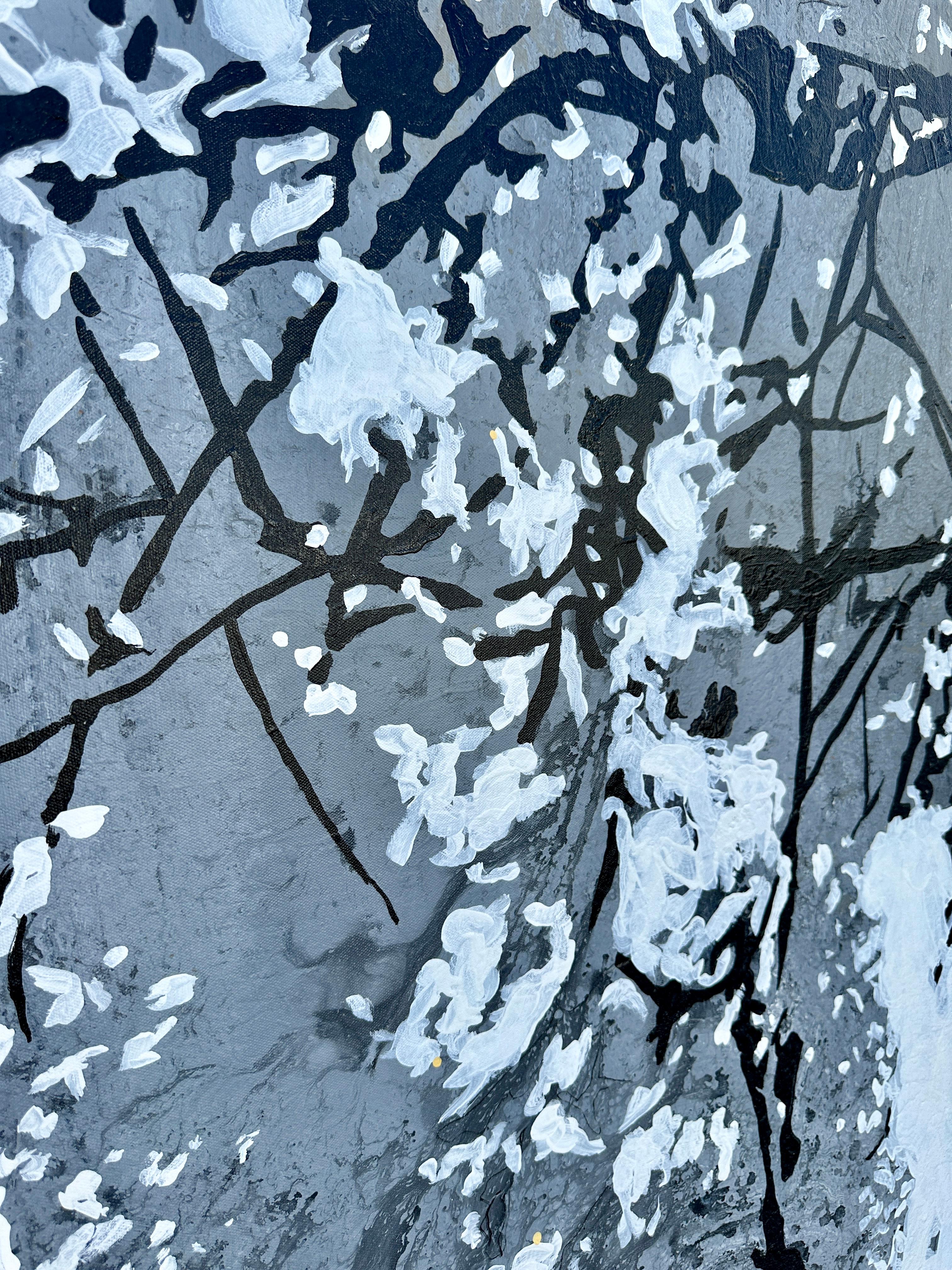 Américain Ernesto Kunde, artiste brésilien-américain, peinture abstraite originale sur lin en vente