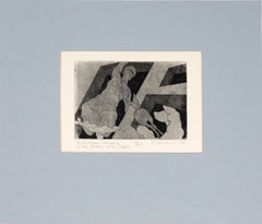 "Le finestre della mia camera da letto nel cuore della notte" Acquaforte su carta, #13/25