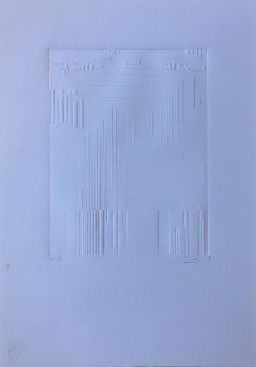 Ernesto Rios (Mexico, 1975)
'Untitled', N/A
embossed on paper
19.7 x 14 in. (50 x 35.5 cm.)
Edition of 
ID: RIS-101
Hand-signed by author