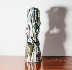 Ernesto Treccani Attr. Table Lamp/ Floor Lamp Ceramic Modern Design