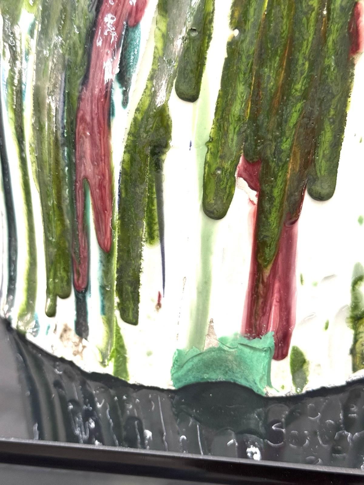 Ernesto Treccani Grande Lampada da tavolo in ceramica policrona in vendita 7