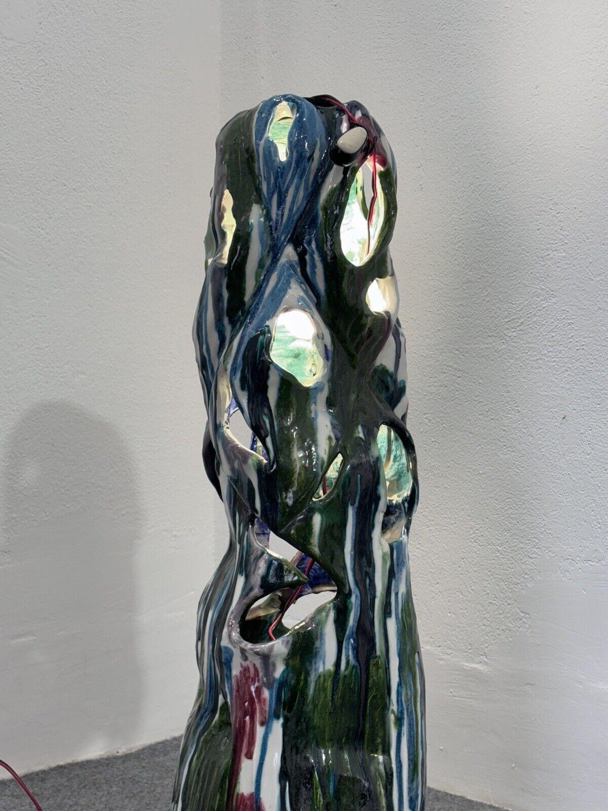 Ernesto Treccani Tischlampe aus Keramik, 1960er Jahre Modernes Design im Angebot 2
