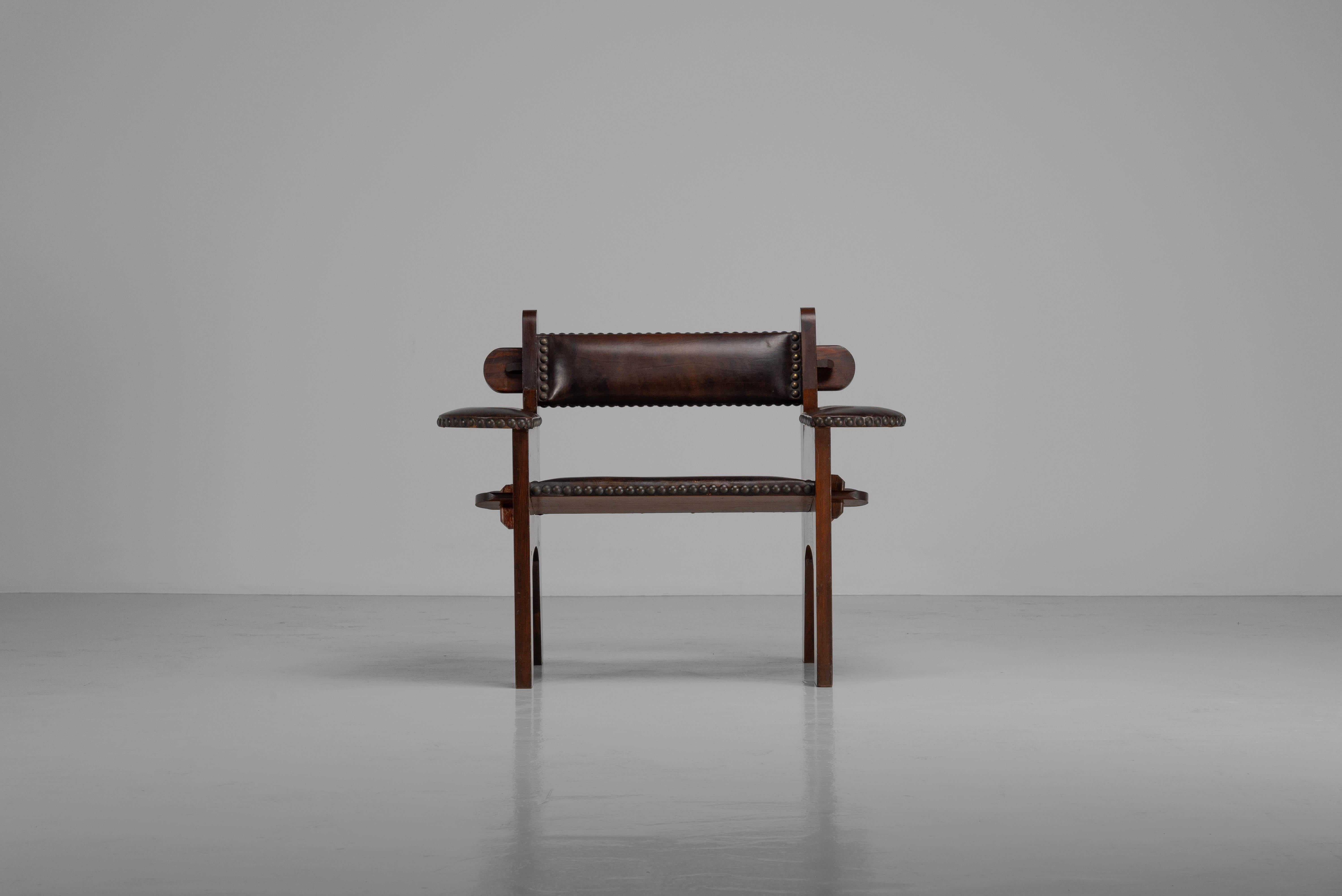 Mid-Century Modern Ernesto Valabrega armchair made in Italy 1950 For Sale