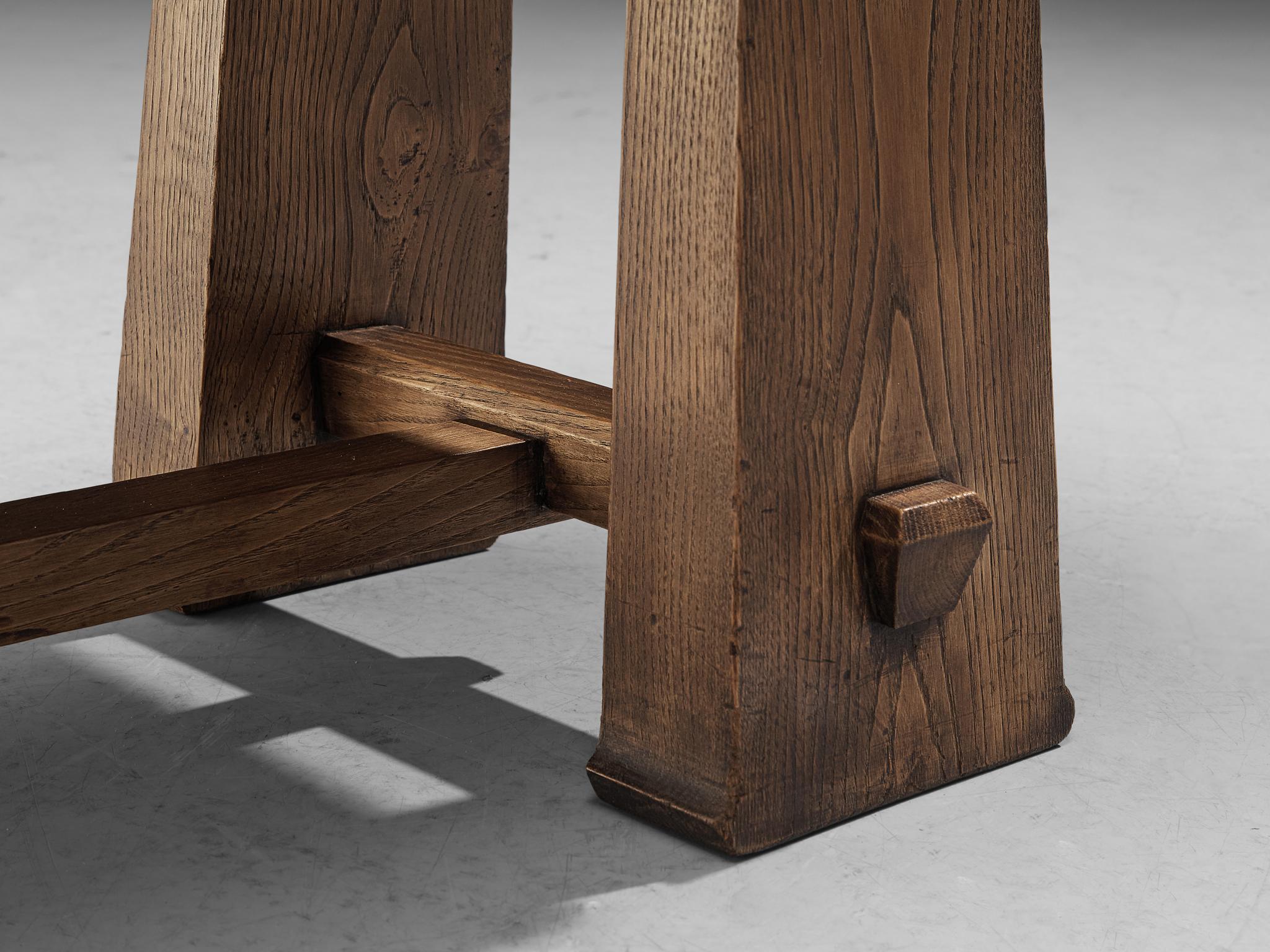 Mid-20th Century Ernesto Valabrega Bench in Oak