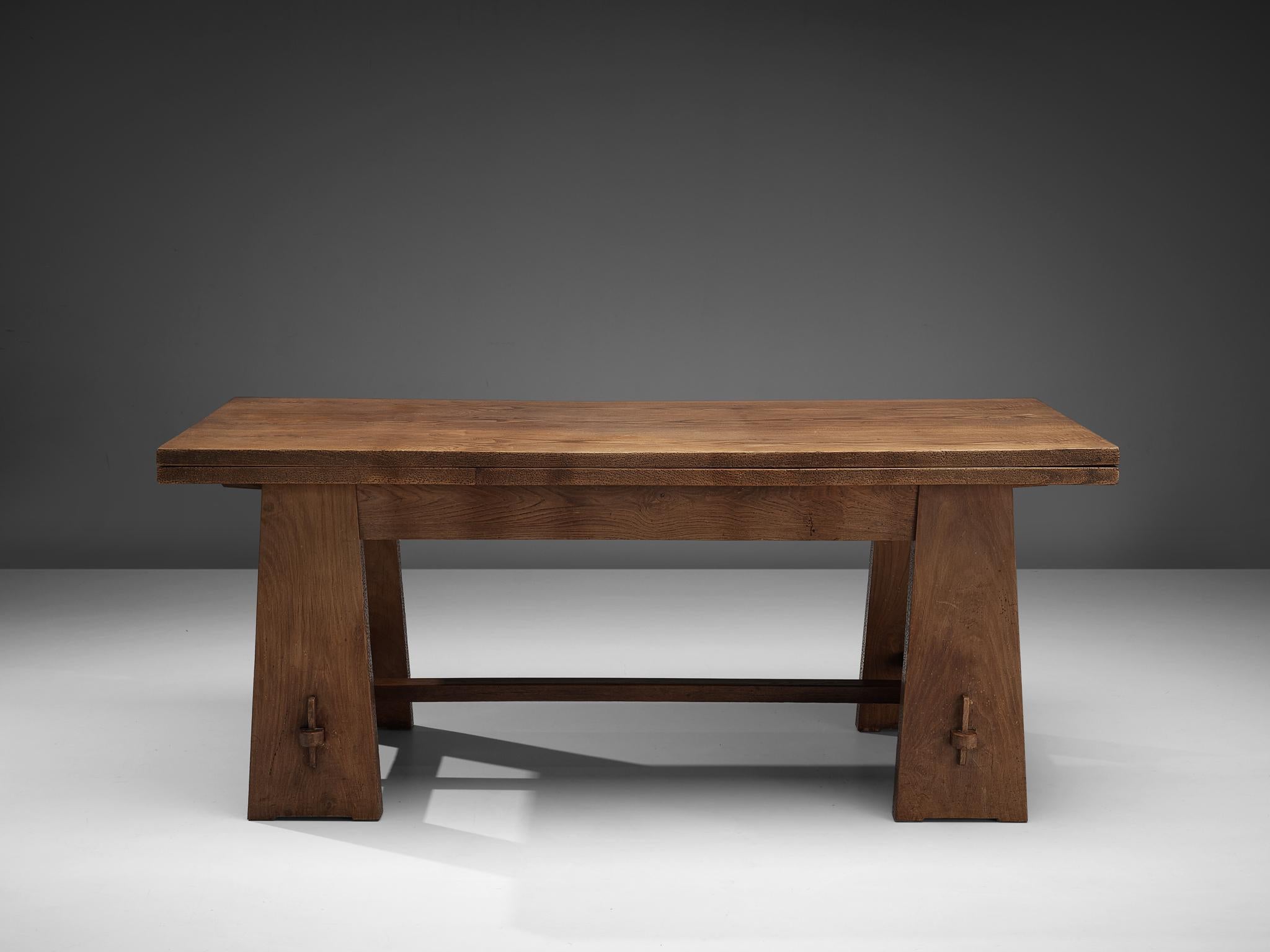 Ernesto Valabrega Extendable Dining Table in Oak 3