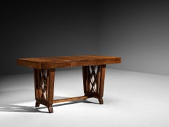 Ernesto Valabrega per Vittorio Valabrega: scrivania Art Déco in rovere cerato
