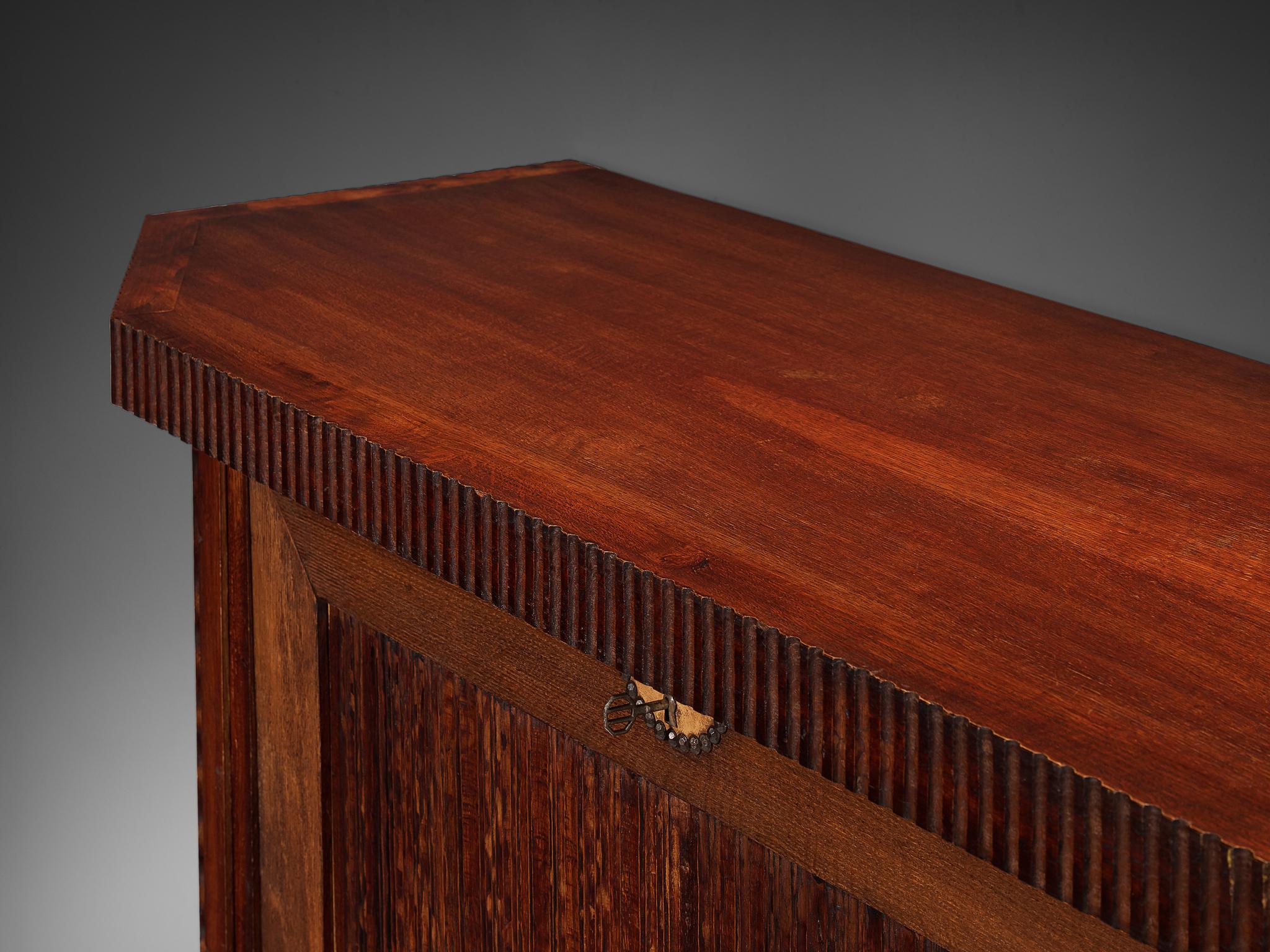 Art Déco Armadio di Ernesto Valabrega per Vittorio Valabrega in Oak in vendita