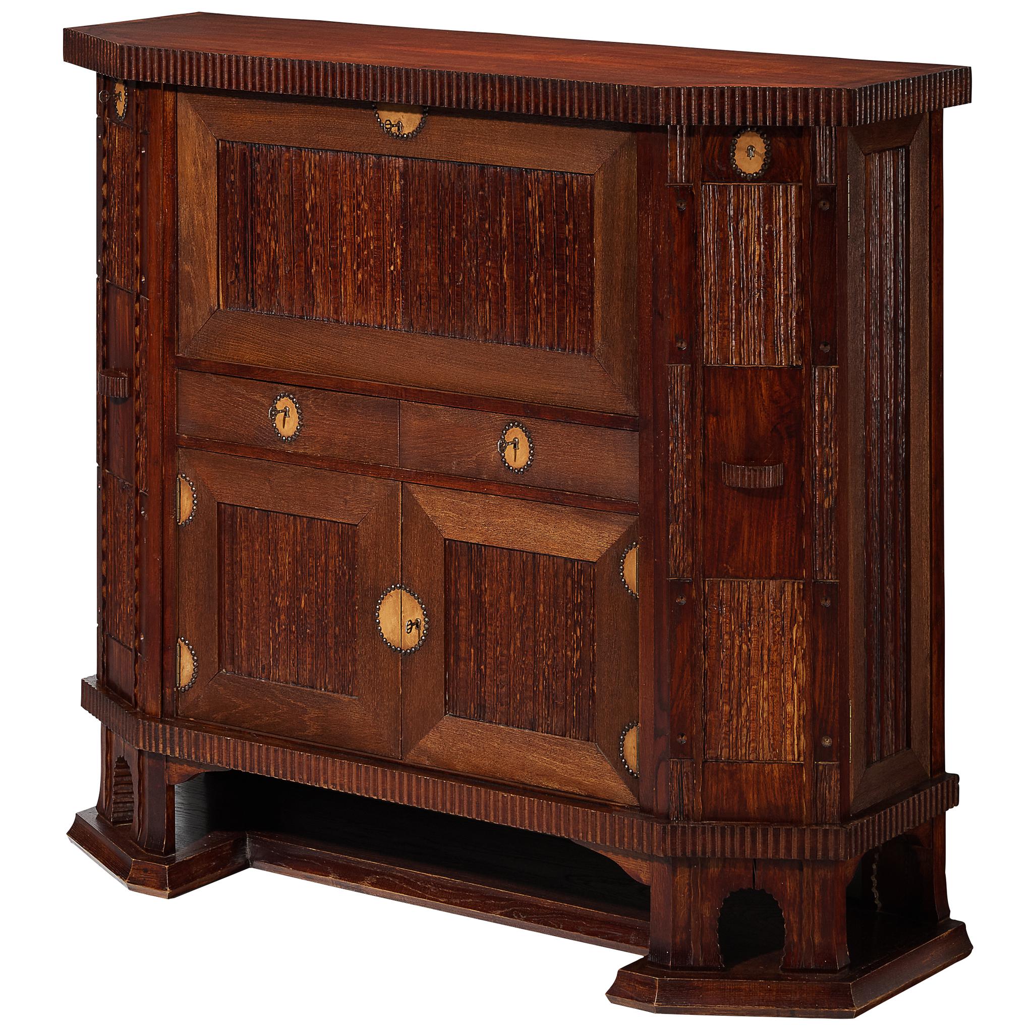 Armadio di Ernesto Valabrega per Vittorio Valabrega in Oak in vendita