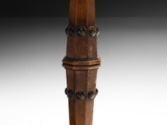 Ernesto Valabrega for Vittorio Valabrega Coffee Table in Carved Solid Oak