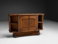 Ernesto Valabrega for Vittorio Valabrega Large Cabinet in Solid Oak
