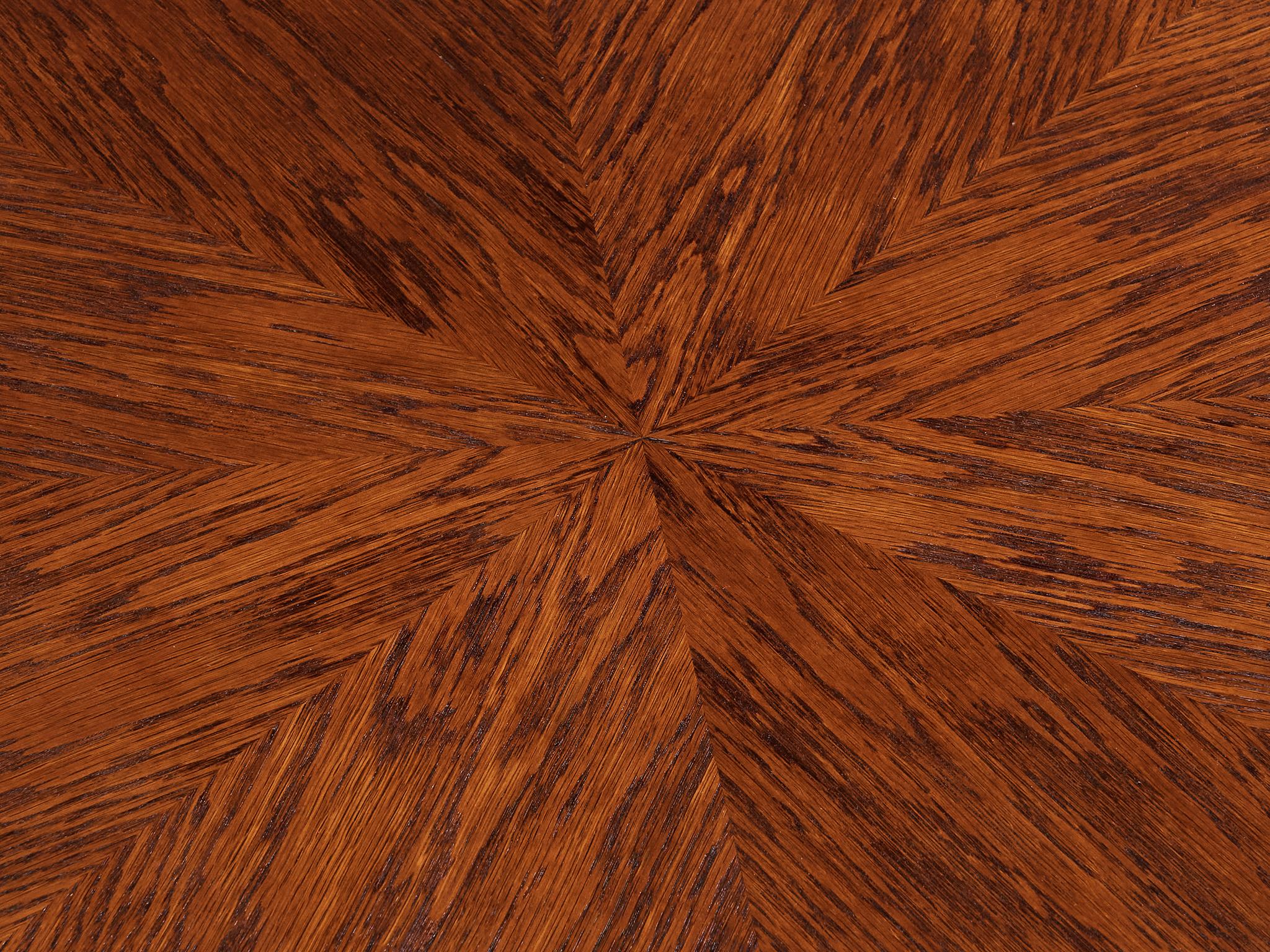 Ernesto Valabrega for Vittorio Valabrega Octagonal Sidetable in Oak For Sale 2