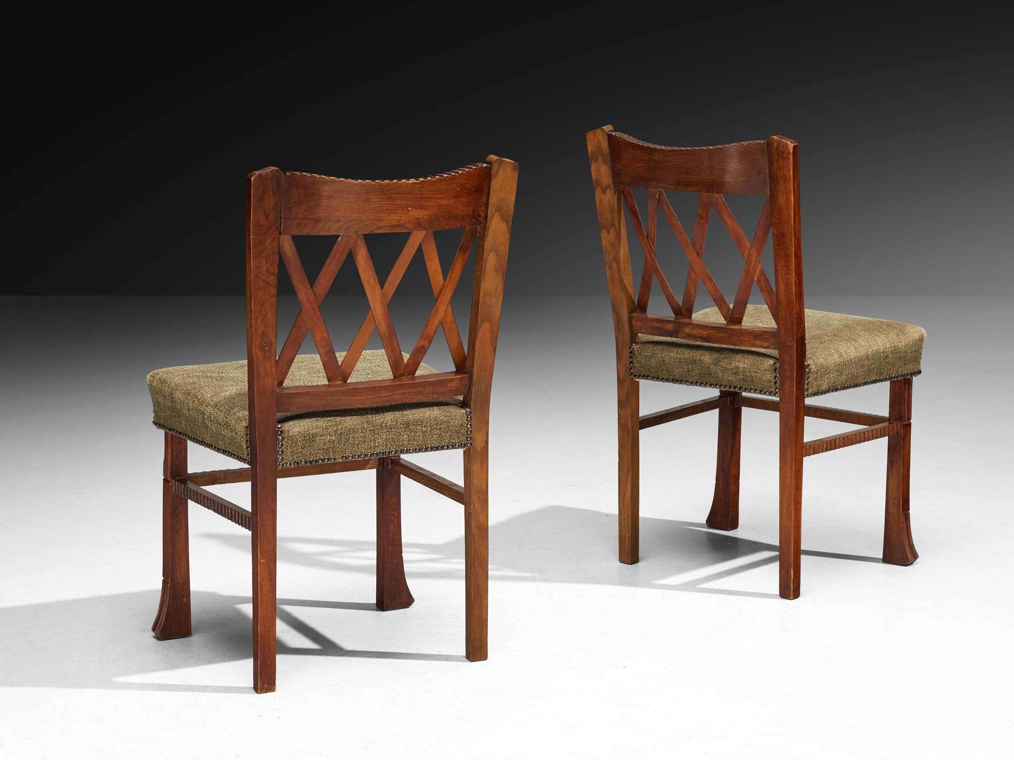 Ernesto Valabrega for Vittorio Valabrega Set of Six Dining Chairs in Oak en venta 3