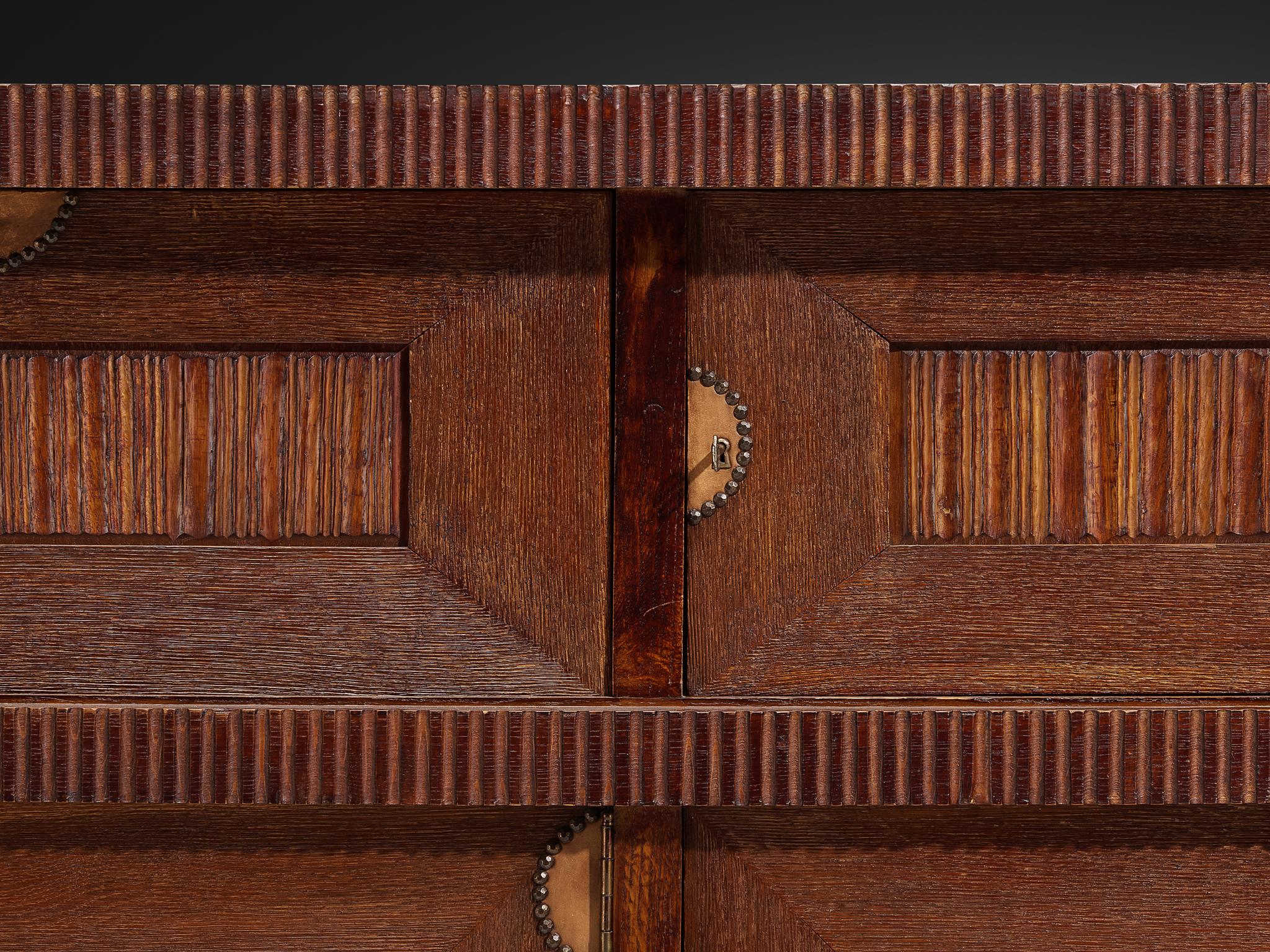 Metà XX secolo Credenza Ernesto Valabrega per Vittorio Valabrega in Oak in vendita