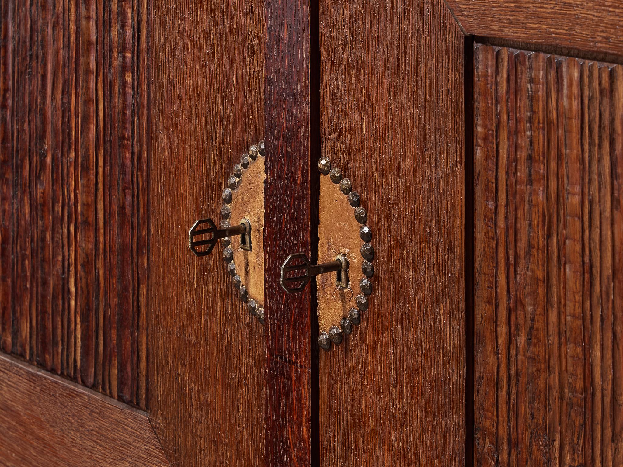 Ottone Credenza Ernesto Valabrega per Vittorio Valabrega in Oak in vendita