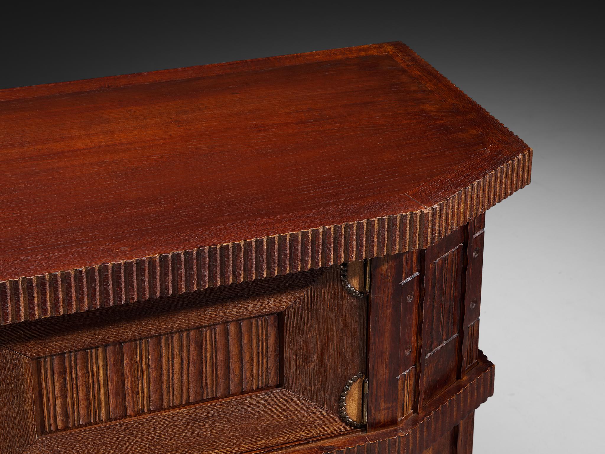 Credenza Ernesto Valabrega per Vittorio Valabrega in Oak in vendita 1